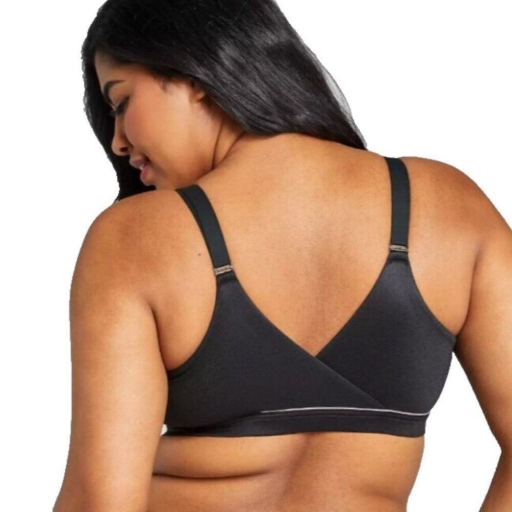 Cacique Womens Bra 38G Lightly Lined Lounge Wireless Black Lane Bryant - Picture 5 of 8